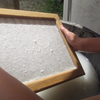 Papierschöpfen Papierschöpfen